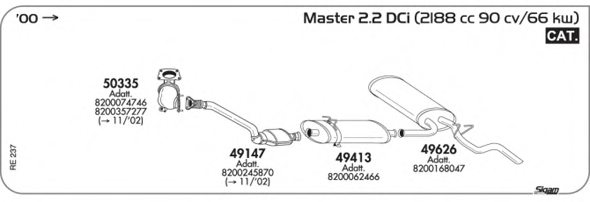 SIGAM RE237 Exhaust System